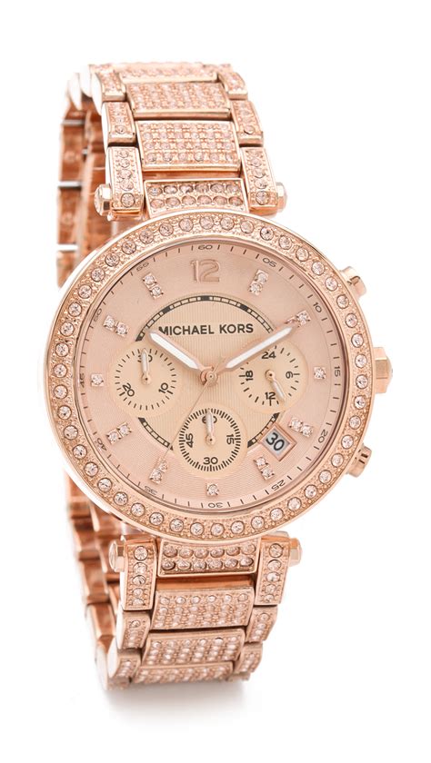 parker michael kors watch rose gold|michael kors parker.